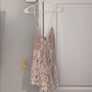 White lace romper